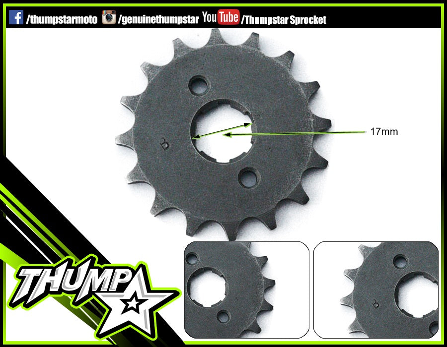 7186 | Front Sprocket | 17mm Shaft | 420 x 18T |
